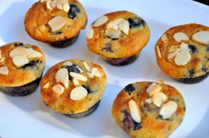 Low Carb Mini Blueberry Muffins